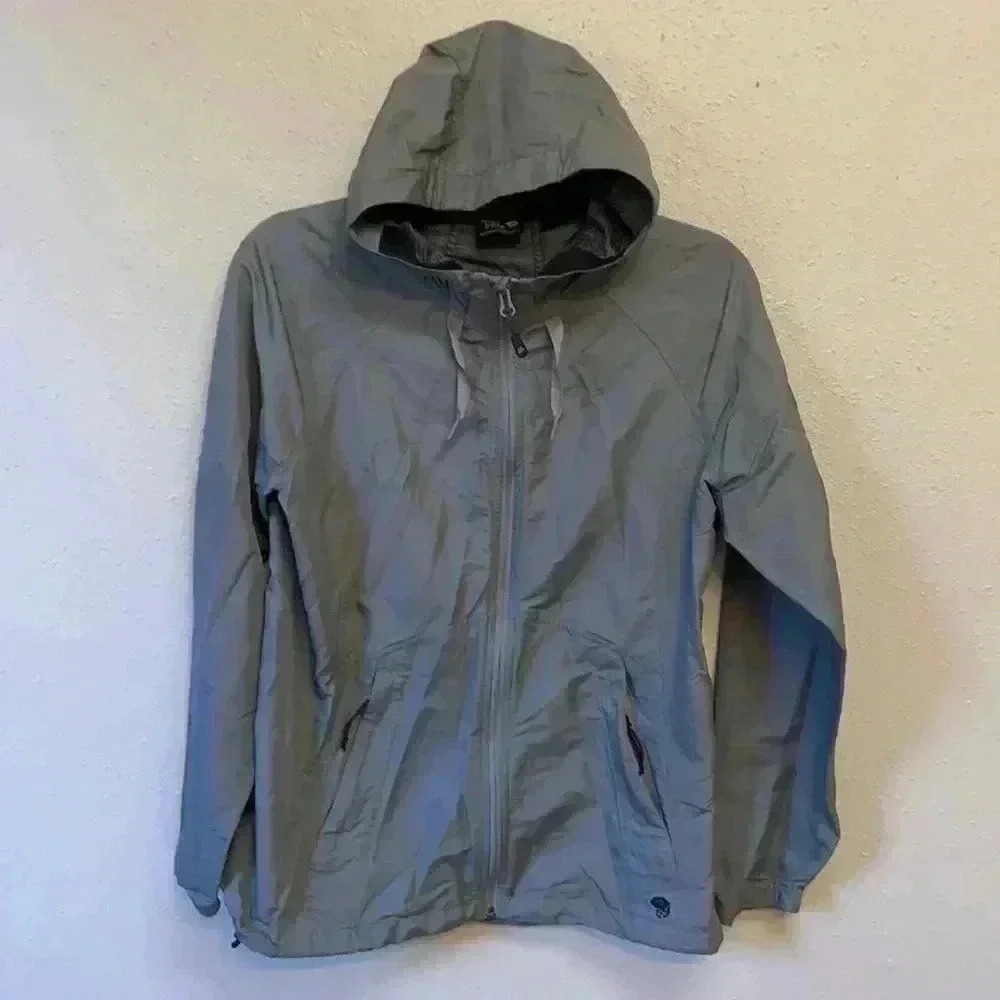 Mountain Hardwear Gray Hooded Jacket